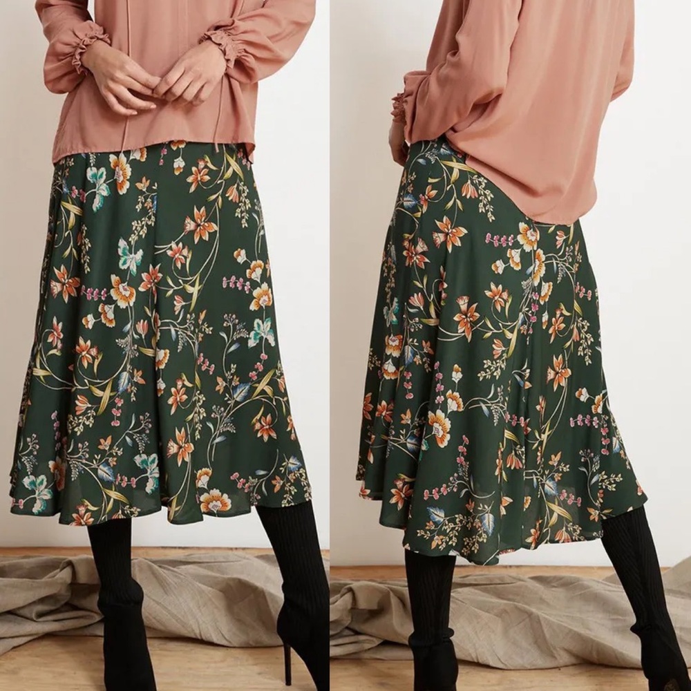 Velvet by Graham & Spencer floral skirt (S)